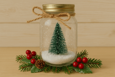 Stroik świąteczny ze słoika prosty przepis krok po kroku