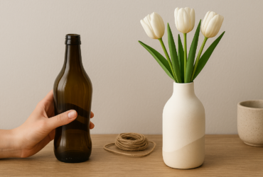 Jak wykonać designerski wazon z butelki po napoju