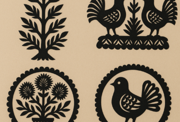 Najpiękniejsze wycinanki kurpiowskie do zrobienia w domu