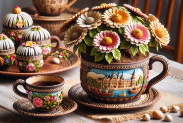 Ozdobne doniczki ze starych kubków